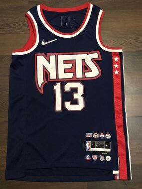 NIKE James Harden Brooklyn Nets City Edition Men's Jersey DB4018-401 Size M(44)